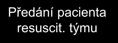 ŘETĚZEC PŘEŽITÍ - NEMOCNICE Kolaps/kritický pacient Přivolat pomoc a zhodnotit pacienta NE vitální známky ANO Volat resuscitační tým KPR 30:2 + O 2