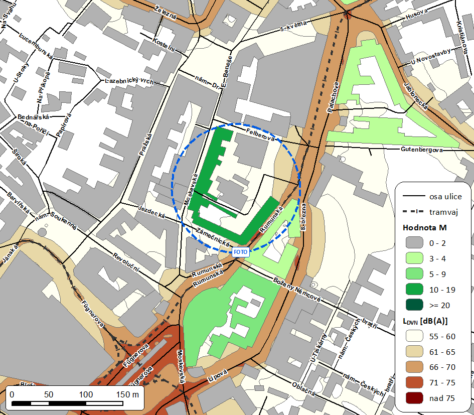 5.2.2 Hotspot č. 2 Jedná se o komplex budov v oblasti ulice Rumunská, Zámečnická, Moskevská.