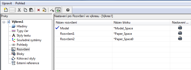 Pomocí tohoto příkazu lze vytvořit z 3D modelu 2D kresbu, nebo změnit tloušťku a zdvih vybraných objektů na hodnotu 0. Převést můžete také prostorové úsečky a křivky do Z = 0.