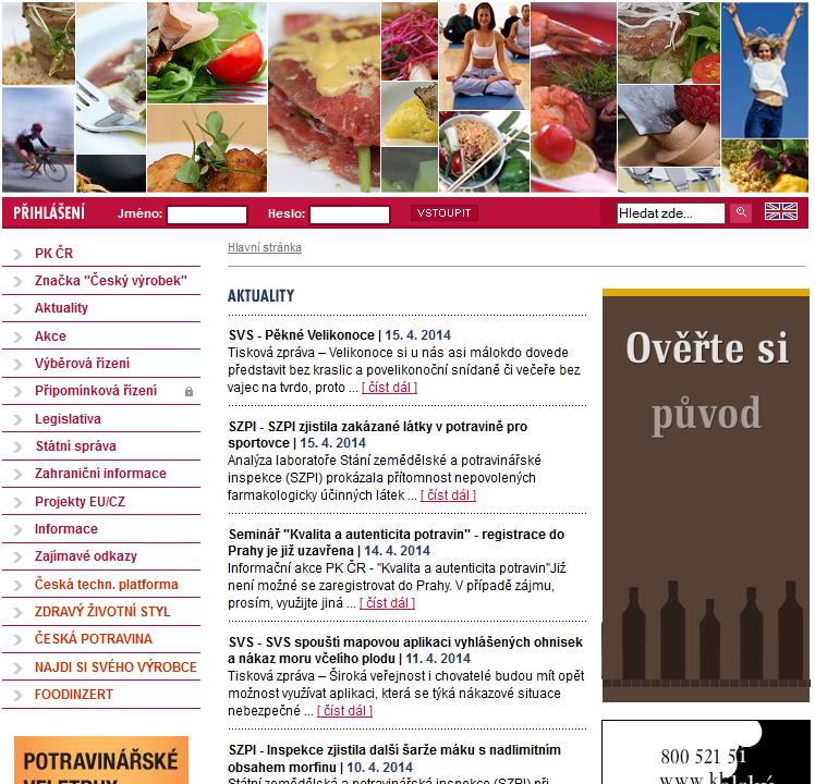 potravinářské legislativě potravinářském