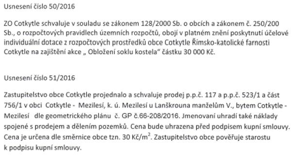 Stání pro popelnice na tříděný odpad v Cotkytli bude vyřešeno ve spojení s projektem revitalizace centra obce, jehož součástí je i demoliční výměr na zbourání domu č. p. 200.
