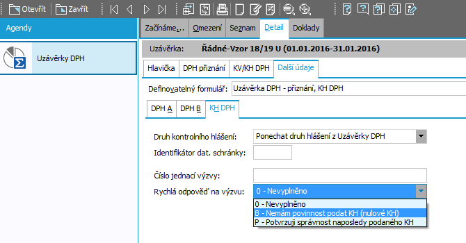 Obr. 07 Následné/Opravné podání Obr.