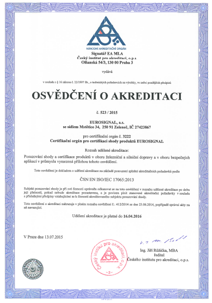 Akreditace ČIA - změna pravidel nová norma pro certifikační orgány ČSN EN ISO/IEC 17065:2013 zavádí nové postupy při procesu schvalování /