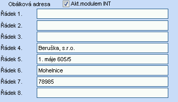 Kliknutím na OK se veškeré zadané údaje o novém externím subjektu uloţí.