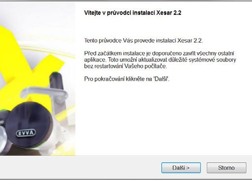 Instalace softwaru Xesar Po stažení svého instalačního souboru Xesar (.exe) postupujte následujícím způsobem: Klikněte dvakrát na aplikaci.