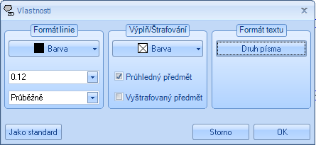 Popis funkcí Vodorovná pomocná přímka: Po provedení výběru strany napojení (musí se jednat o horizontální rovinu) je možné vytvořit horizontální pomocnou přímku v tém bodě, kde bylo kliknuto myší.