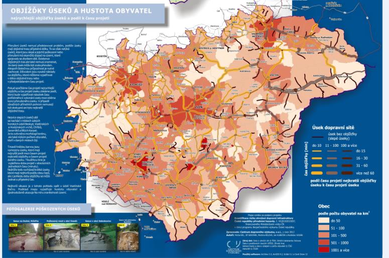 Objízdné trasy přerušených úseků Mapa objízdných tras jednotlivých úseků silniční sítě ZLK srovnání časových nákladů na objížďky, pokud existují http://trisk.cdvinfo.