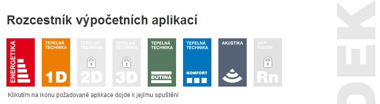 2. SPUŠTĚNÍ APLIKACE Spuštění aplikace je možné dvěma základními možnostmi. Přes internetovou stránku www.stavebni-fyzika.cz nebo vyvoláním z jiné aplikace.