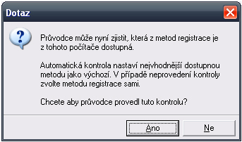 Registrace Právní kalkulačka Systémová příručka 14 Následující krok Průvodce přináší výběr akce, kterou budete chtít provést.