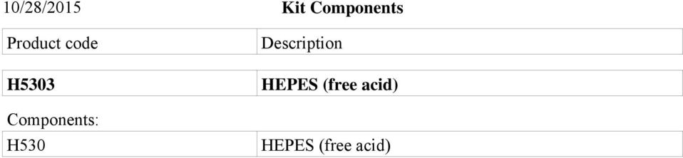 Components: H530