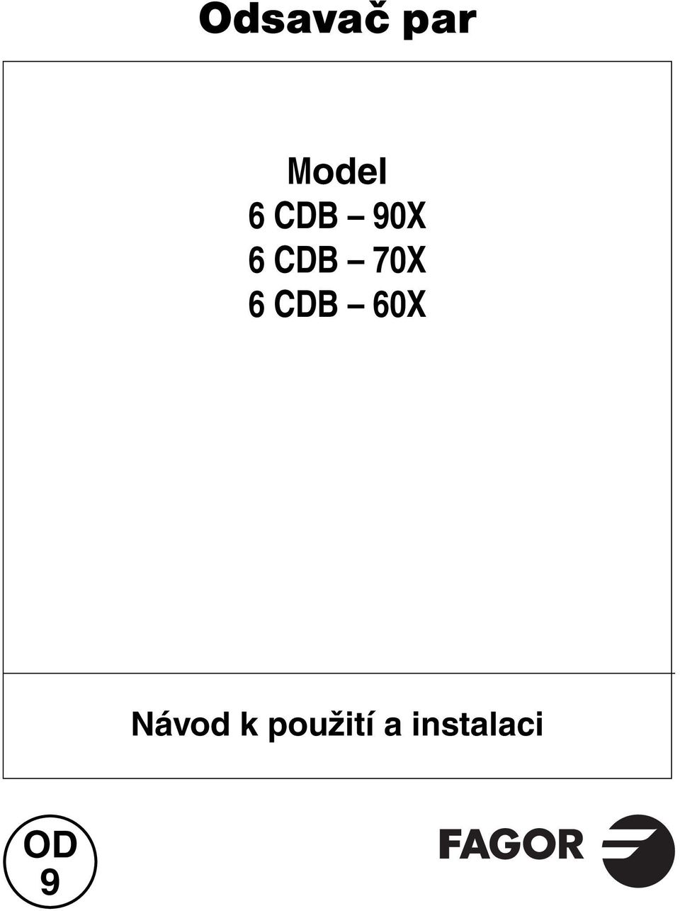 CDB 60X Návod k