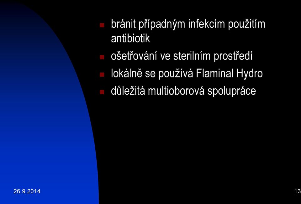 prostředí lokálně se používá Flaminal