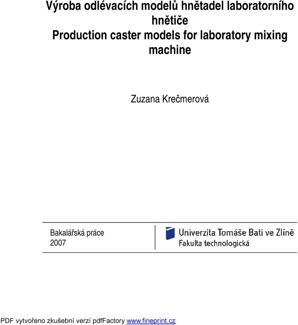 caster models for laboratory mixing