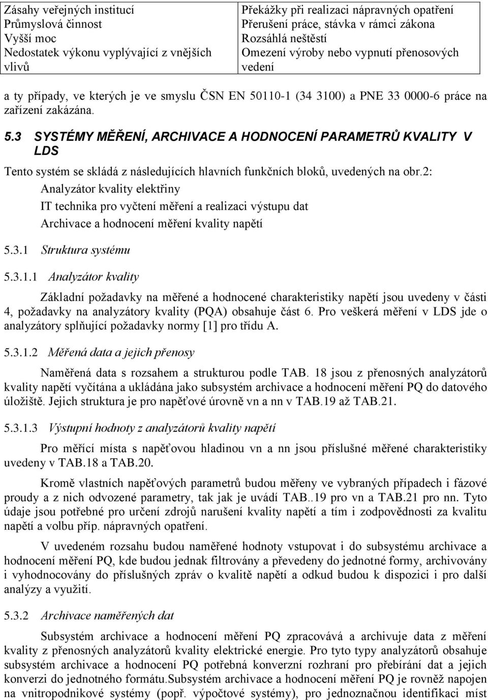 110-1 (34 3100) a PNE 33 0000-6 práce na zařízení zakázána. 5.