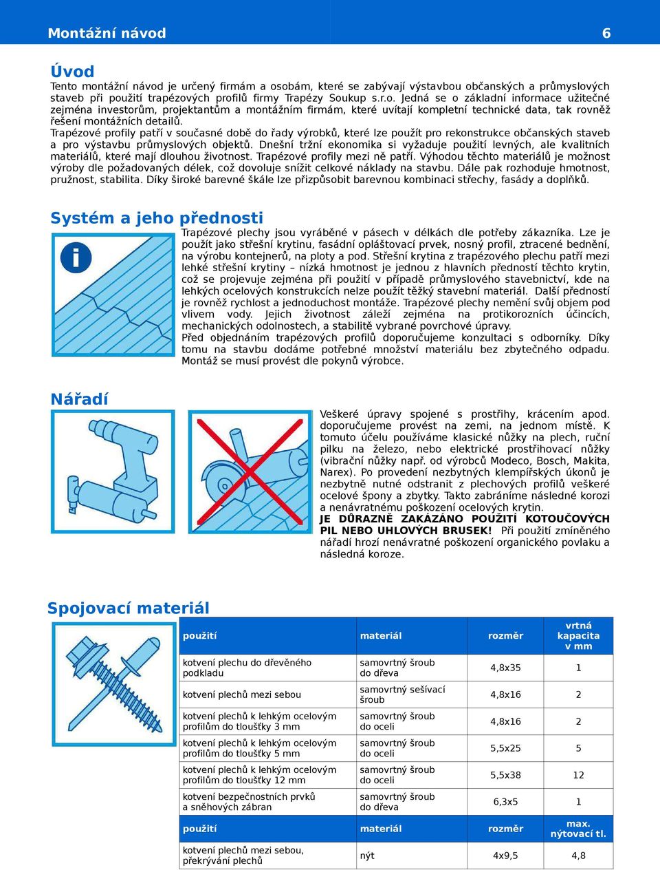 Dnešní tržní ekonomika si vyžaduje použití levných, ale kvalitních materiálů, které mají dlouhou životnost. Trapézové profily mezi ně patří.