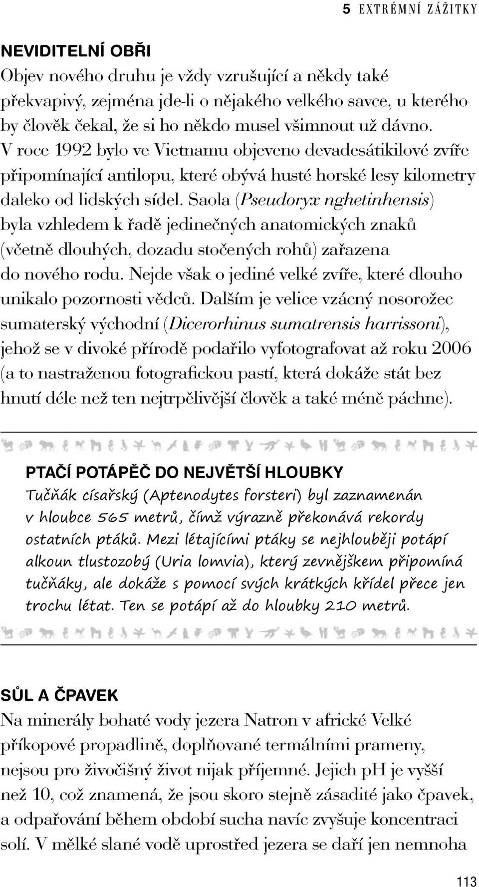Saola (Pseudoryx nghetinhensis) byla vzhledem k řadě jedinečných anatomických znaků (včetně dlouhých, dozadu stočených rohů) zařazena do nového rodu.