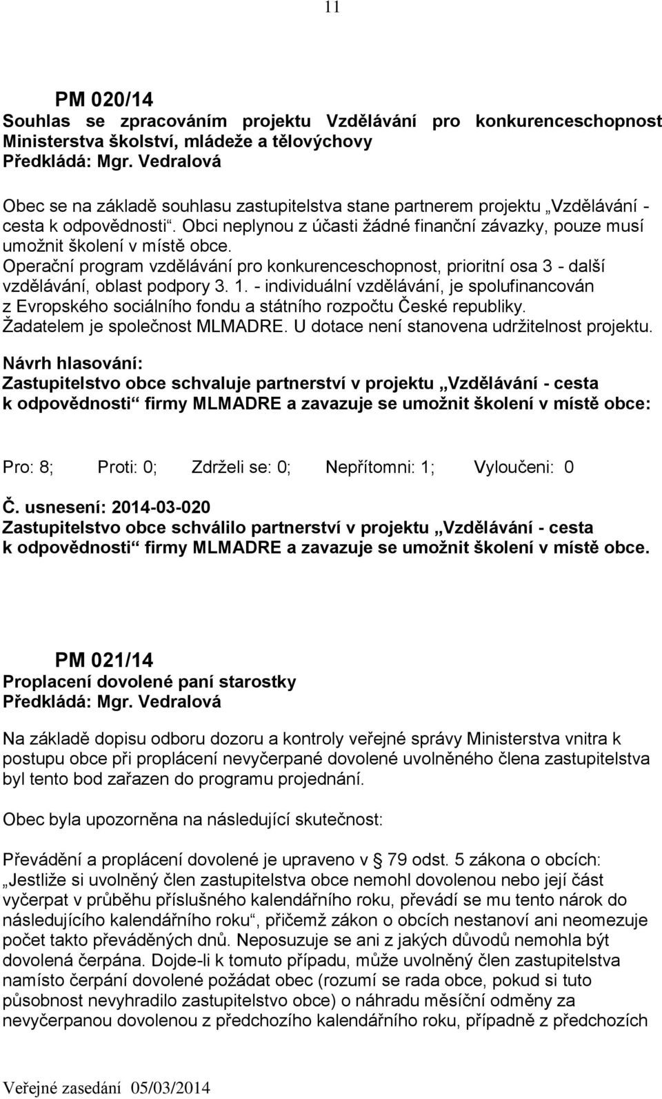 Operační program vzdělávání pro konkurenceschopnost, prioritní osa 3 - další vzdělávání, oblast podpory 3. 1.