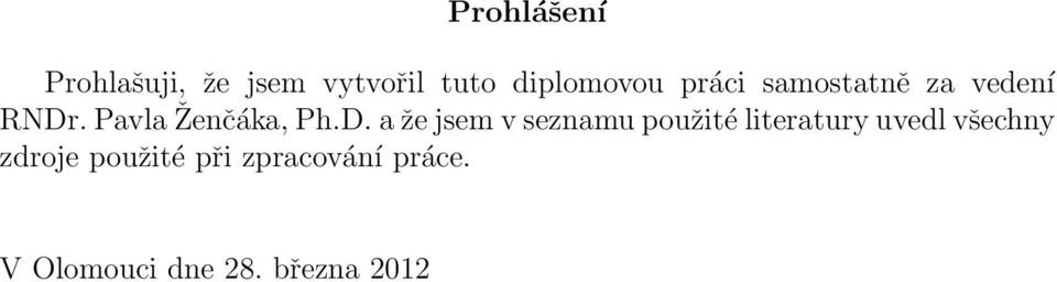. Pavla Ženčáka, Ph.D.