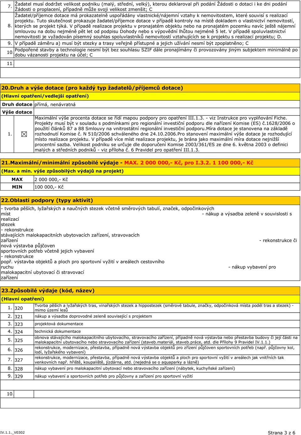 Tuto skutečnost prokazuje žadatel/příjemce dotace v případě kontroly na místě dokladem o vlastnictví nemovitostí, 8. kterých se projekt týká.