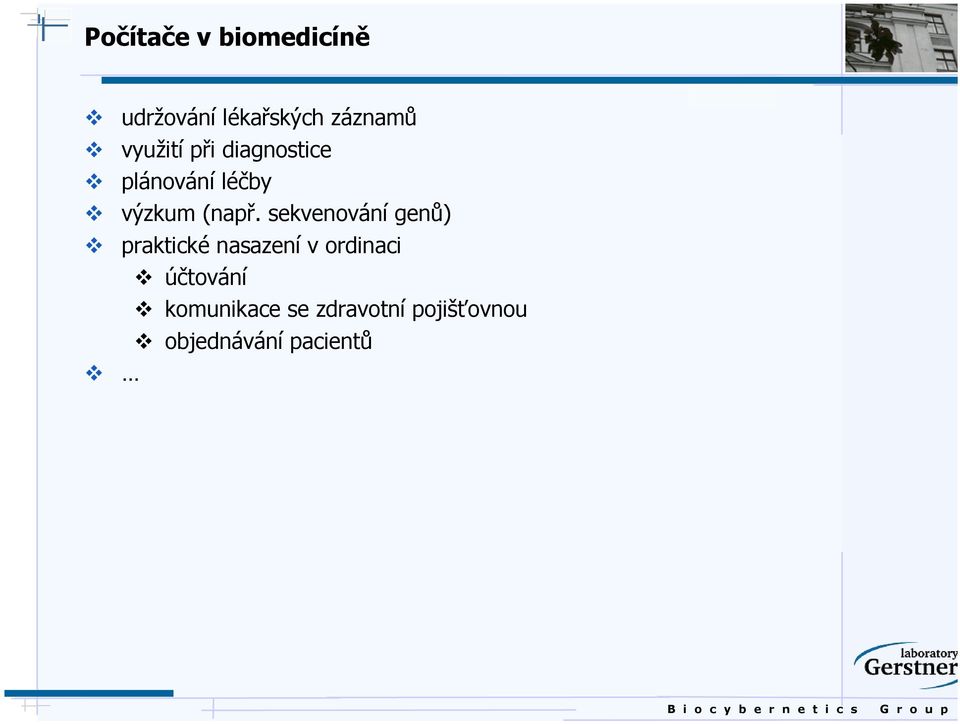 sekvenování genů) praktické nasazení v ordinaci