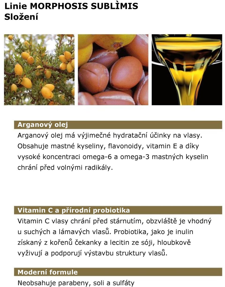 radikály. Vitamin C a přírodní probiotika Vitamin C vlasy chrání před stárnutím, obzvláště je vhodný u suchých a lámavých vlasů.