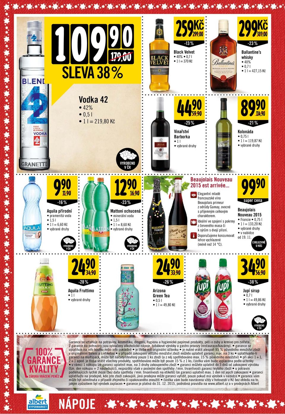 .. 12 11, 16, -16 % legantní mladé francouzské víno Beaujolais primeur z odrůdy Gamay, ovocné s příjemným celkovým charakterem. Ideální ve spojení s pokrmy z červeného masa či k sýrům s dvojí plísní.