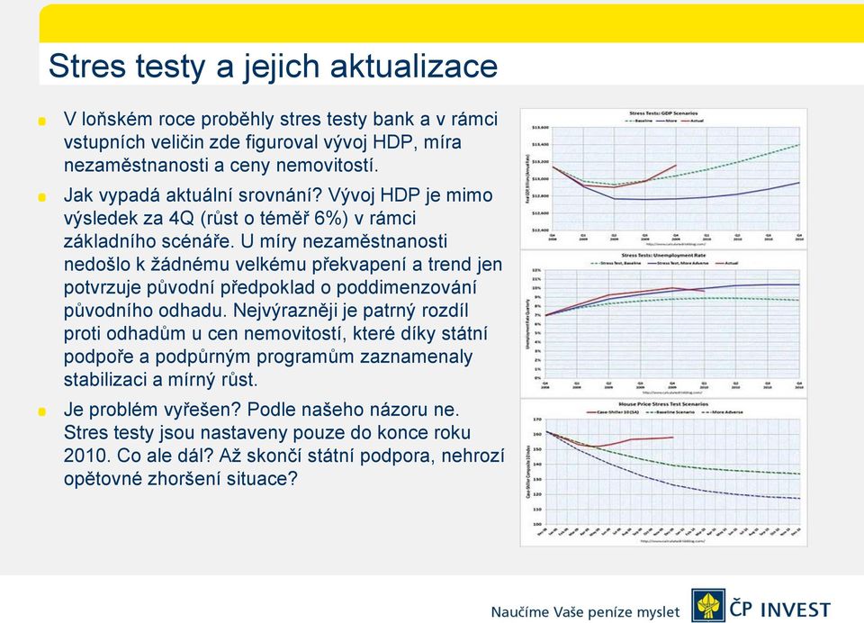 U míry nezaměstnanosti nedošlo k žádnému velkému překvapení a trend jen potvrzuje původní předpoklad o poddimenzování původního odhadu.