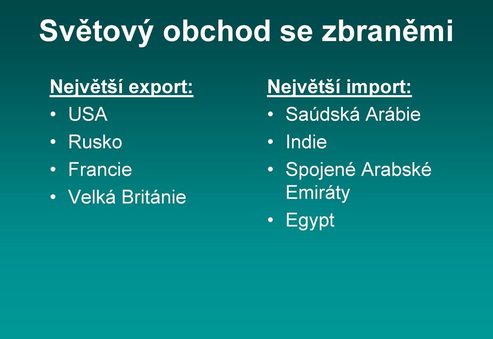 Británie Největší import: Saúdská
