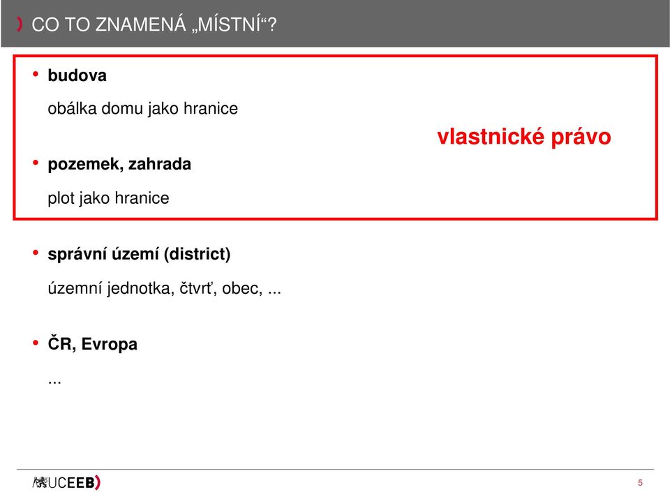 zahrada vlastnické právo plot jako hranice