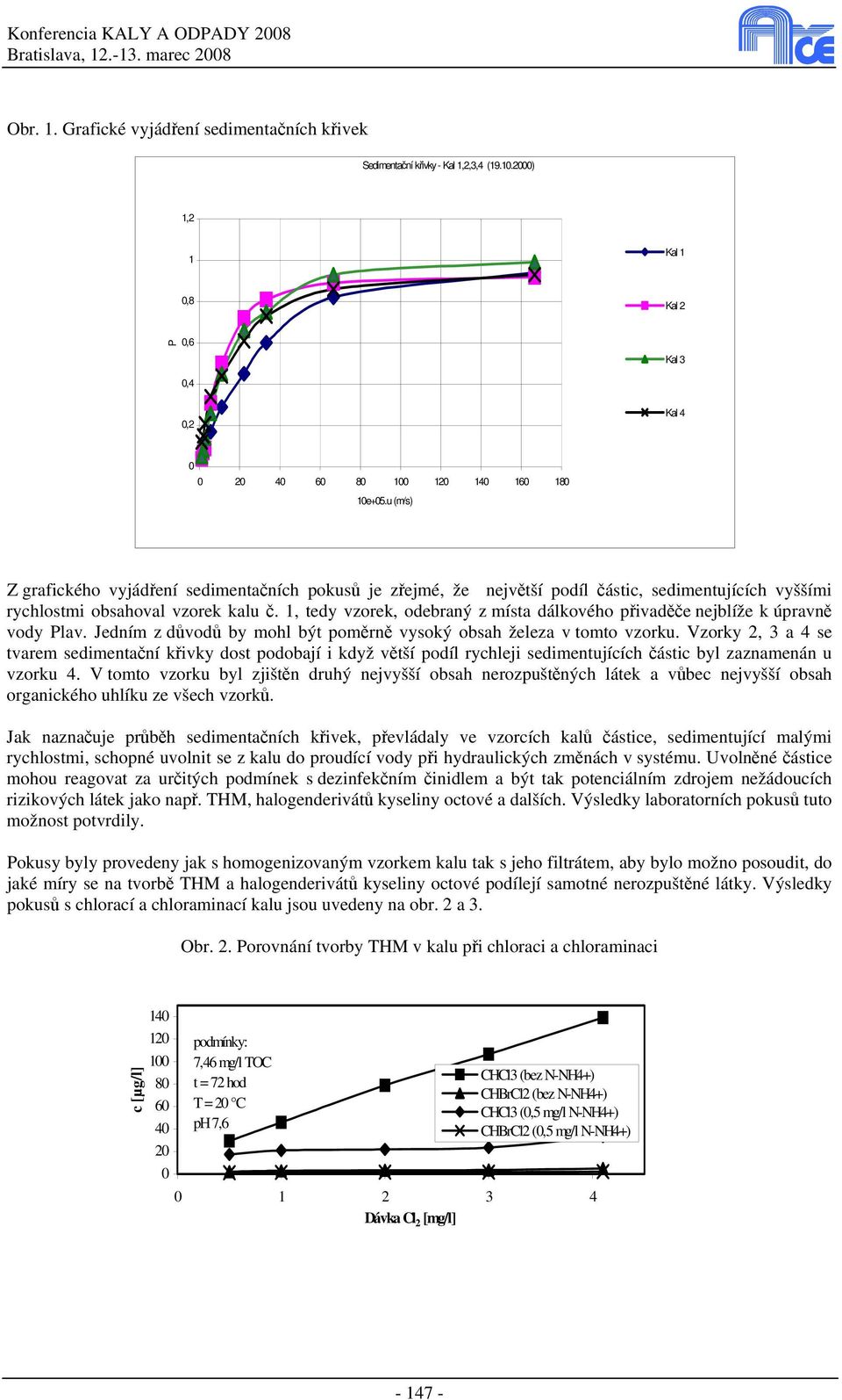 1, tedy vzorek, odebraný z místa dálkového přivaděče nejblíže k úpravně vody Plav. Jedním z důvodů by mohl být poměrně vysoký obsah železa v tomto vzorku.