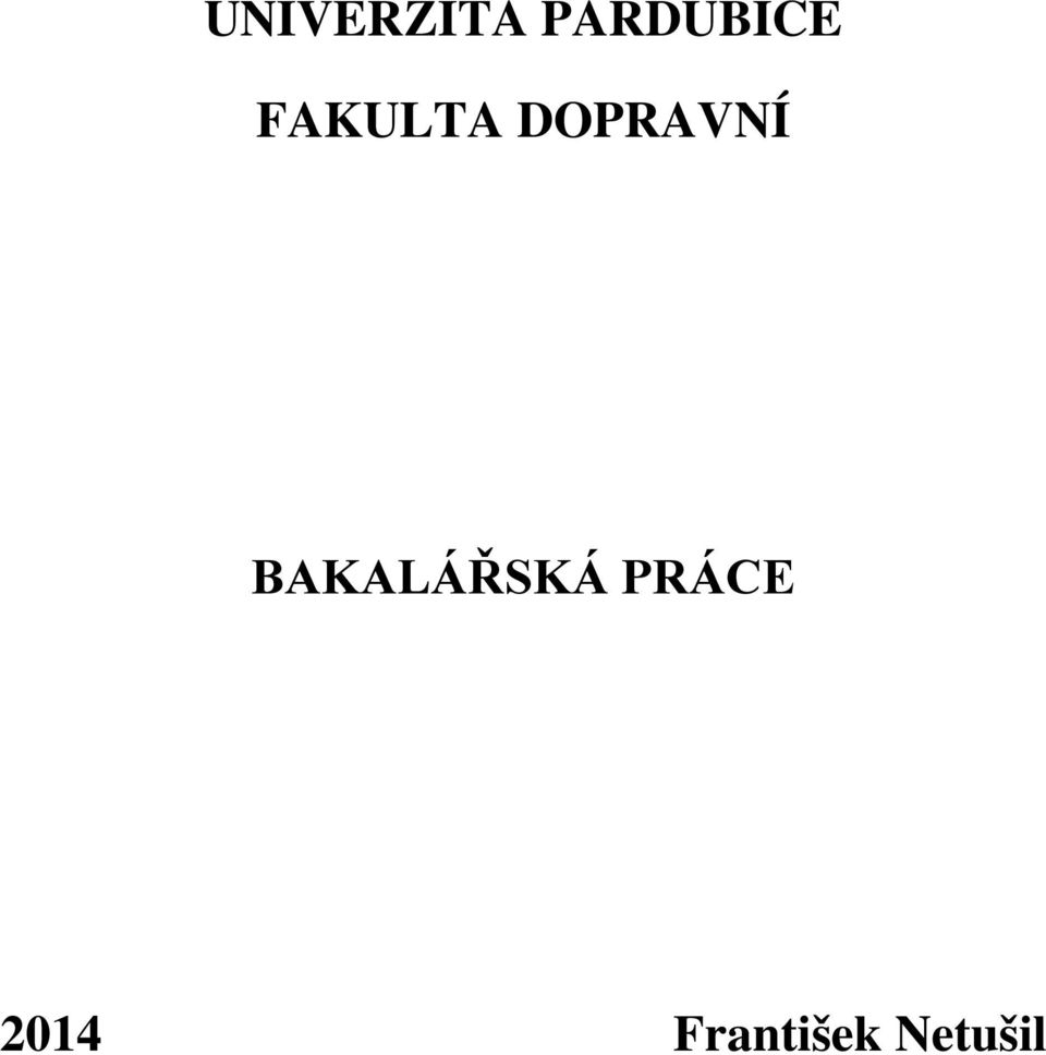 BAKALÁŘSKÁ