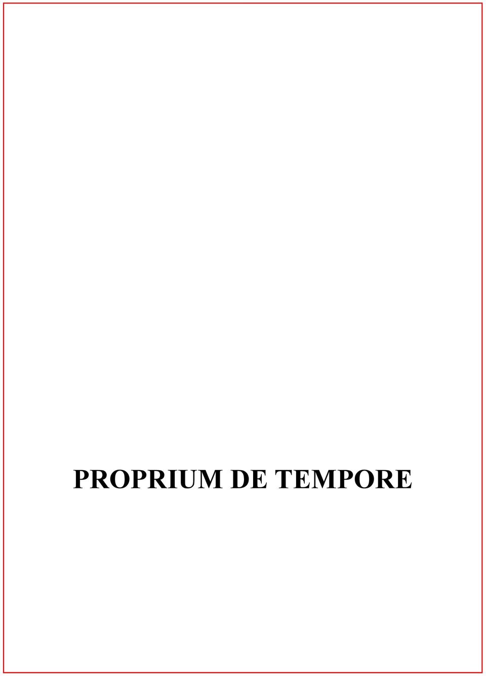 TEMPORE