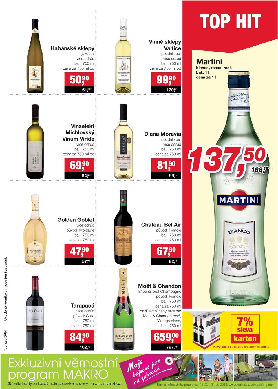 : 750 ml cena za 750 ml od 69, 90 84, 58* Diana Moravia pozdní sběr více odrůd bal.: 750 ml cena za 750 ml 81, 90 99, 10* 137, 50 166, 166, 38 38* *cena s DPH Uvedené ročníky vín jsou jen ilustrační.