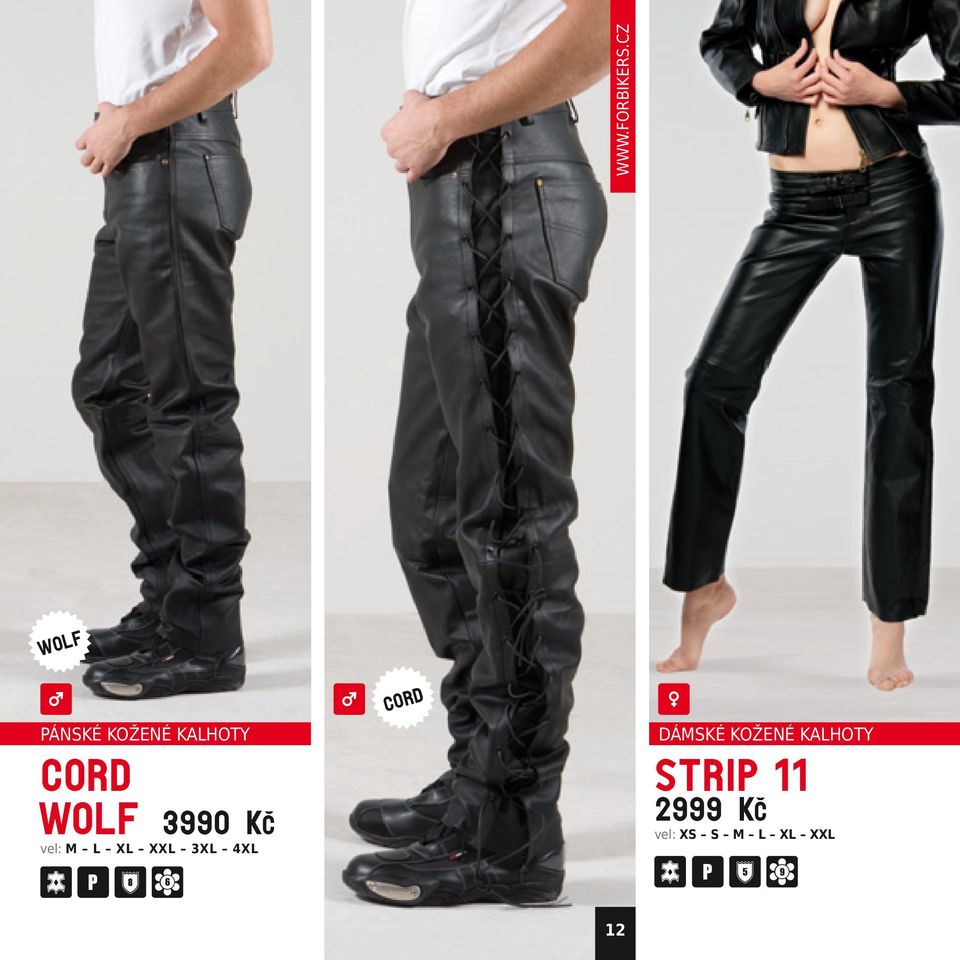 6 cord DÁMSKÉ KOŽENÉ KALHOTY STRIP