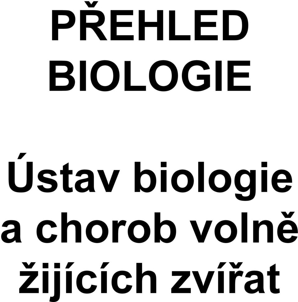 biologie a