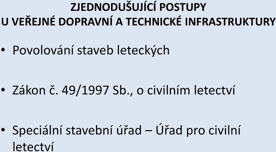 , o civilním letectví