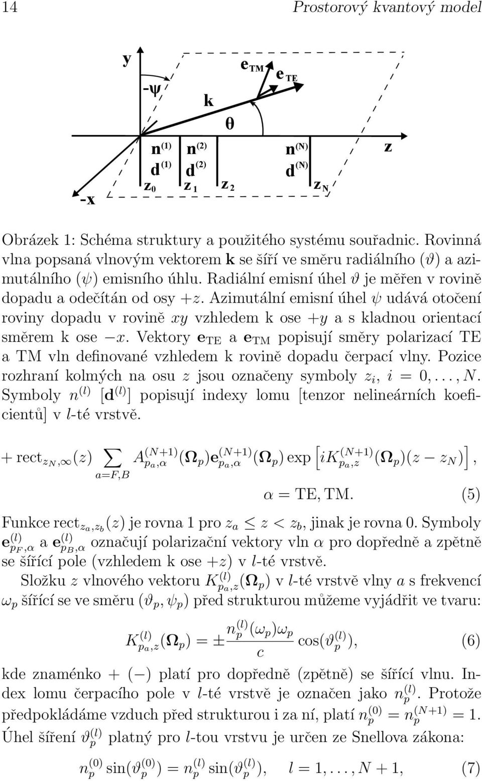 Azimutální emisní úhel ψ udává otočení roviny dopadu v rovině xy vzhledem k ose +y a s kladnou orientací směrem k ose x.