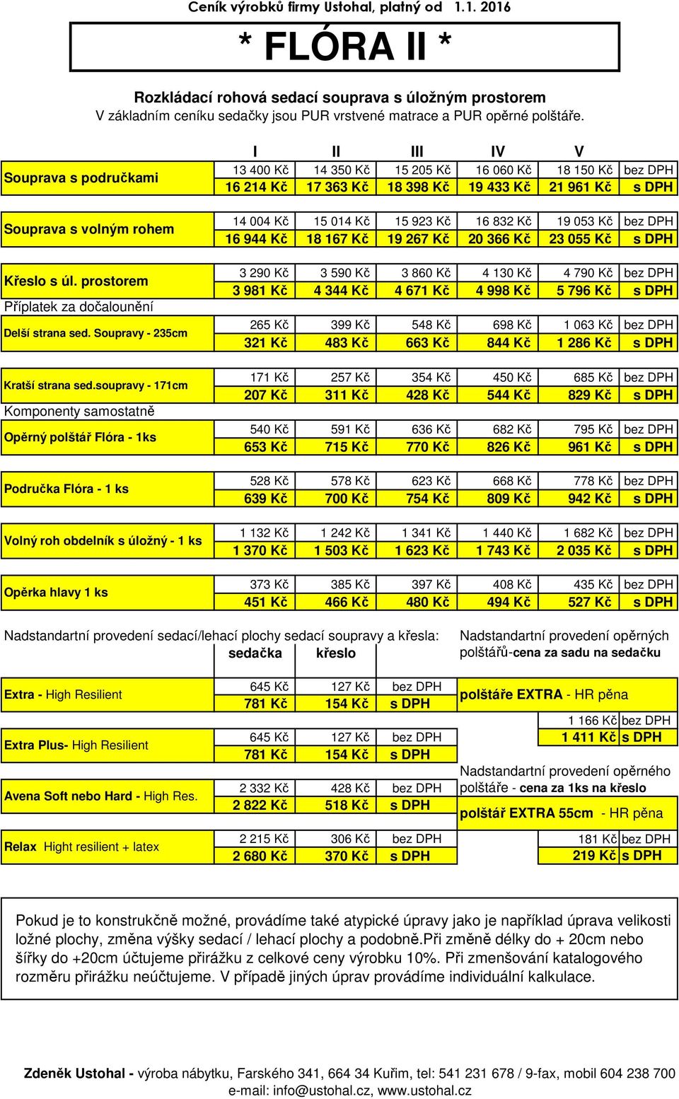 13 729 Kč 14 719 Kč 15 611 Kč 16 502 Kč 18 680 Kč 14 004 Kč 15 014 Kč 15 923 Kč 16 832 Kč 19 053 Kč bez DPH Souprava s volným rohem 16 944 Kč 18 167 Kč 19 267 Kč 20 366 Kč 23 055 Kč s DPH 3 226 Kč 3