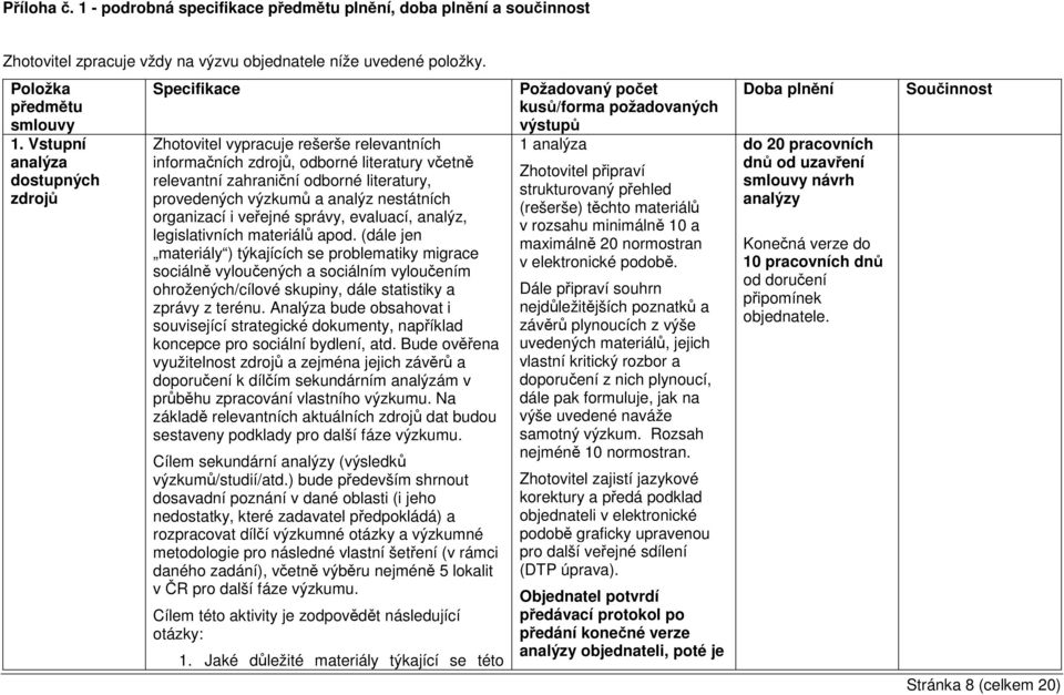 analýz nestátních organizací i veřejné správy, evaluací, analýz, legislativních materiálů apod.