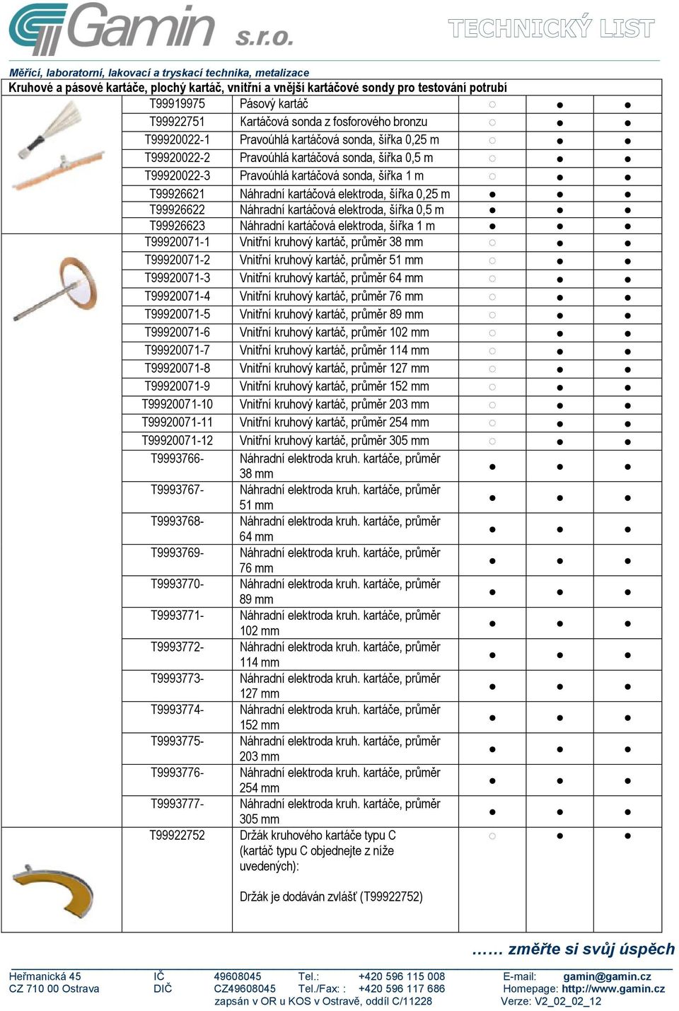 kartáčová elektroda, šířka 0,5 m T99926623 Náhradní kartáčová elektroda, šířka 1 m T99920071-1 Vnitřní kruhový kartáč, průměr 38 mm T99920071-2 Vnitřní kruhový kartáč, průměr 51 mm T99920071-3