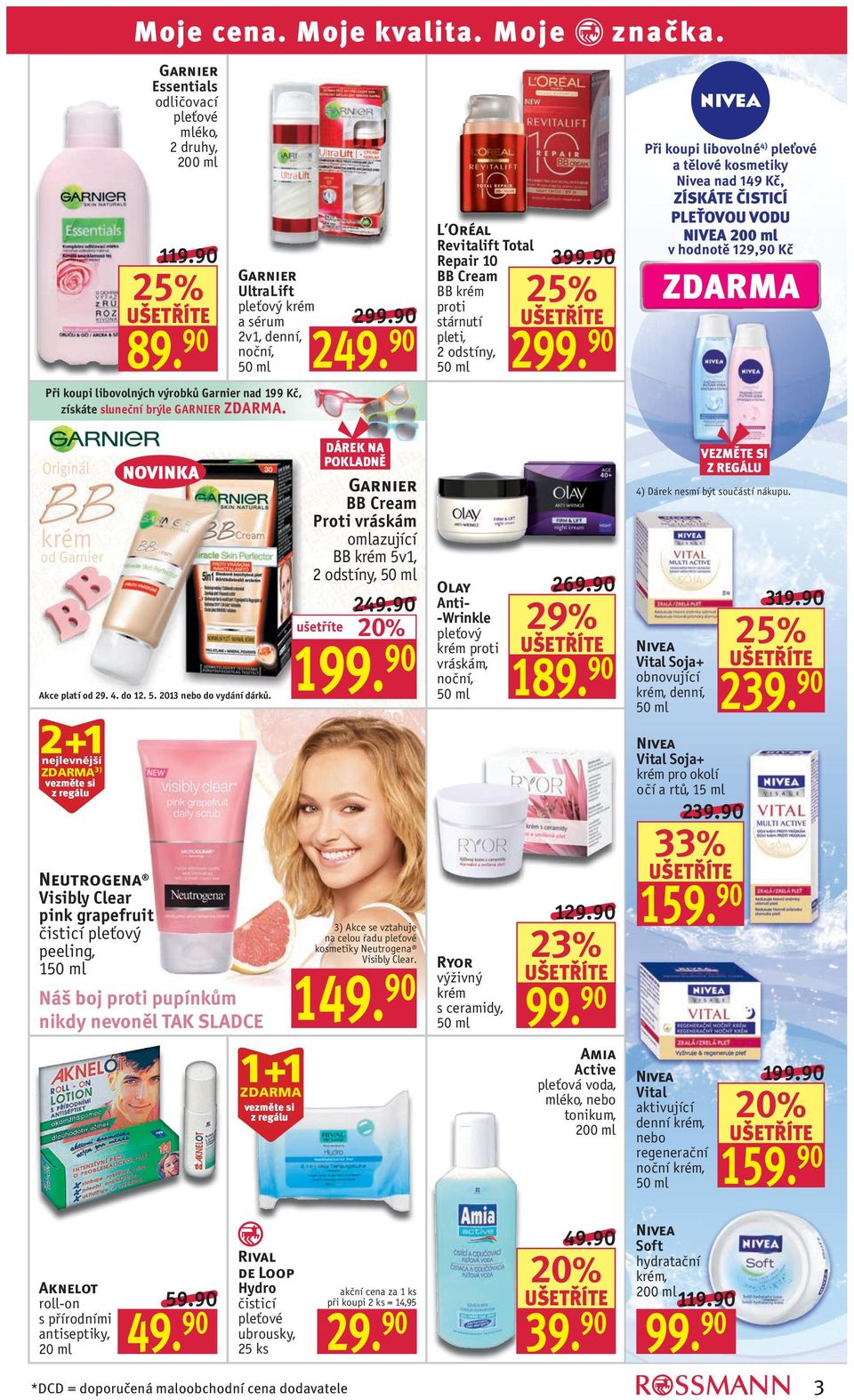 90 2 L Oréal Revitalift Total Repair 10 BB Cream BB krém proti stárnutí pleti, 2 odstíny, 399.