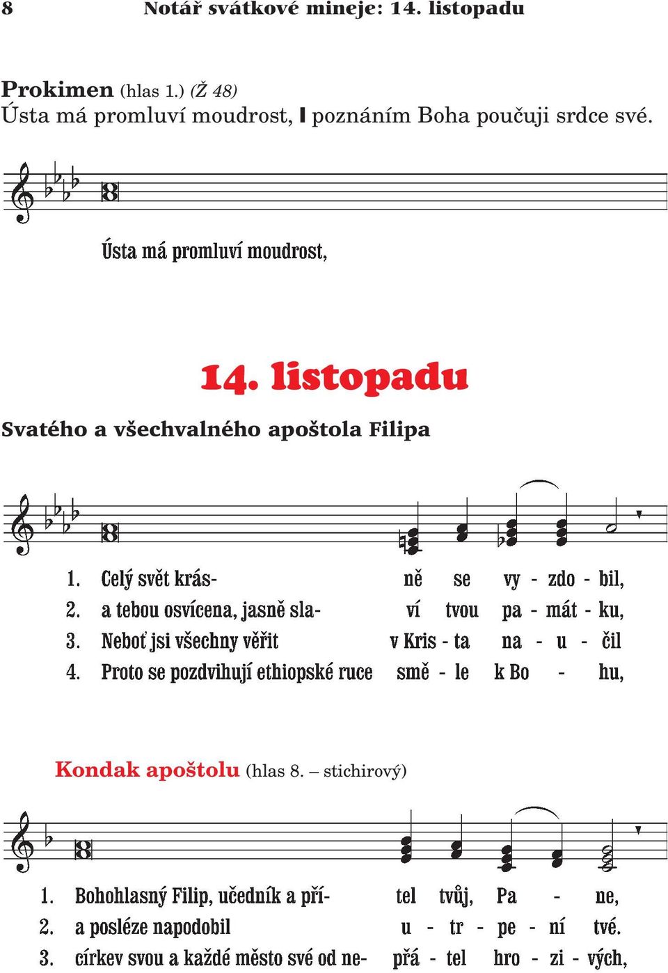 ) ( 48) Ústa má promluví moudrost, poznáním Boha