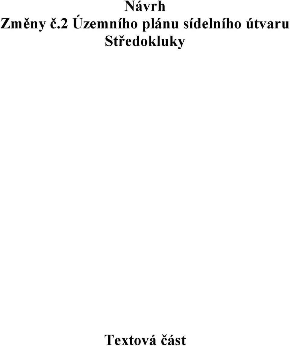 sídelního útvaru