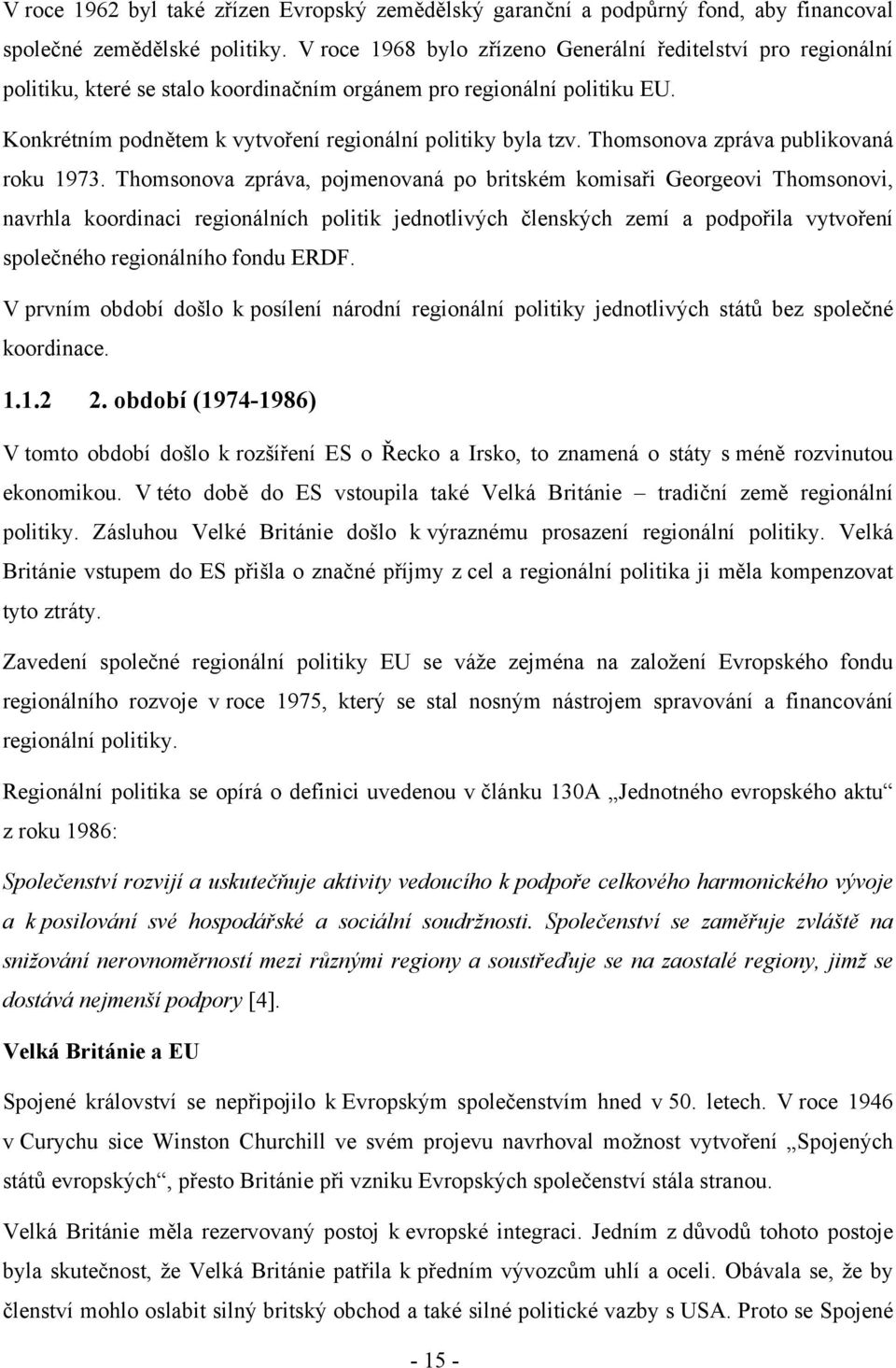 Thomsonova zpráva publikovaná roku 1973.