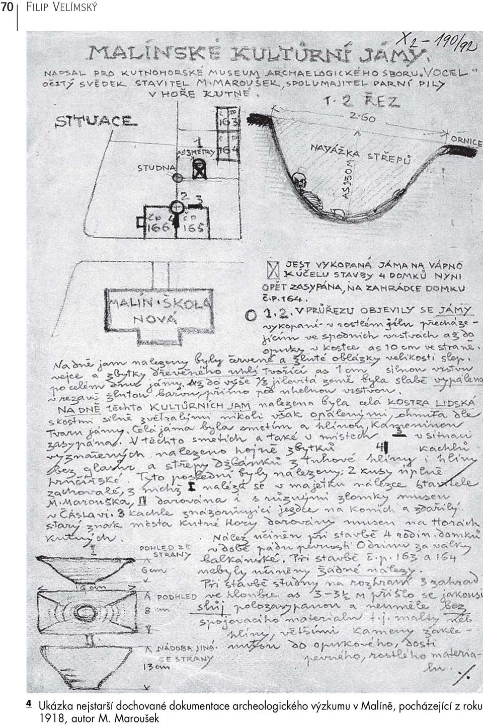 archeologickèho v zkumu v MalÌnÏ,