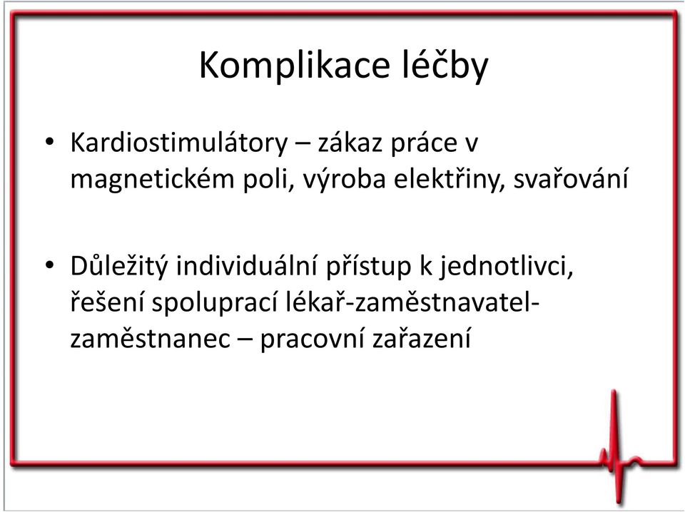 Důležitý individuální přístup k jednotlivci, řešení