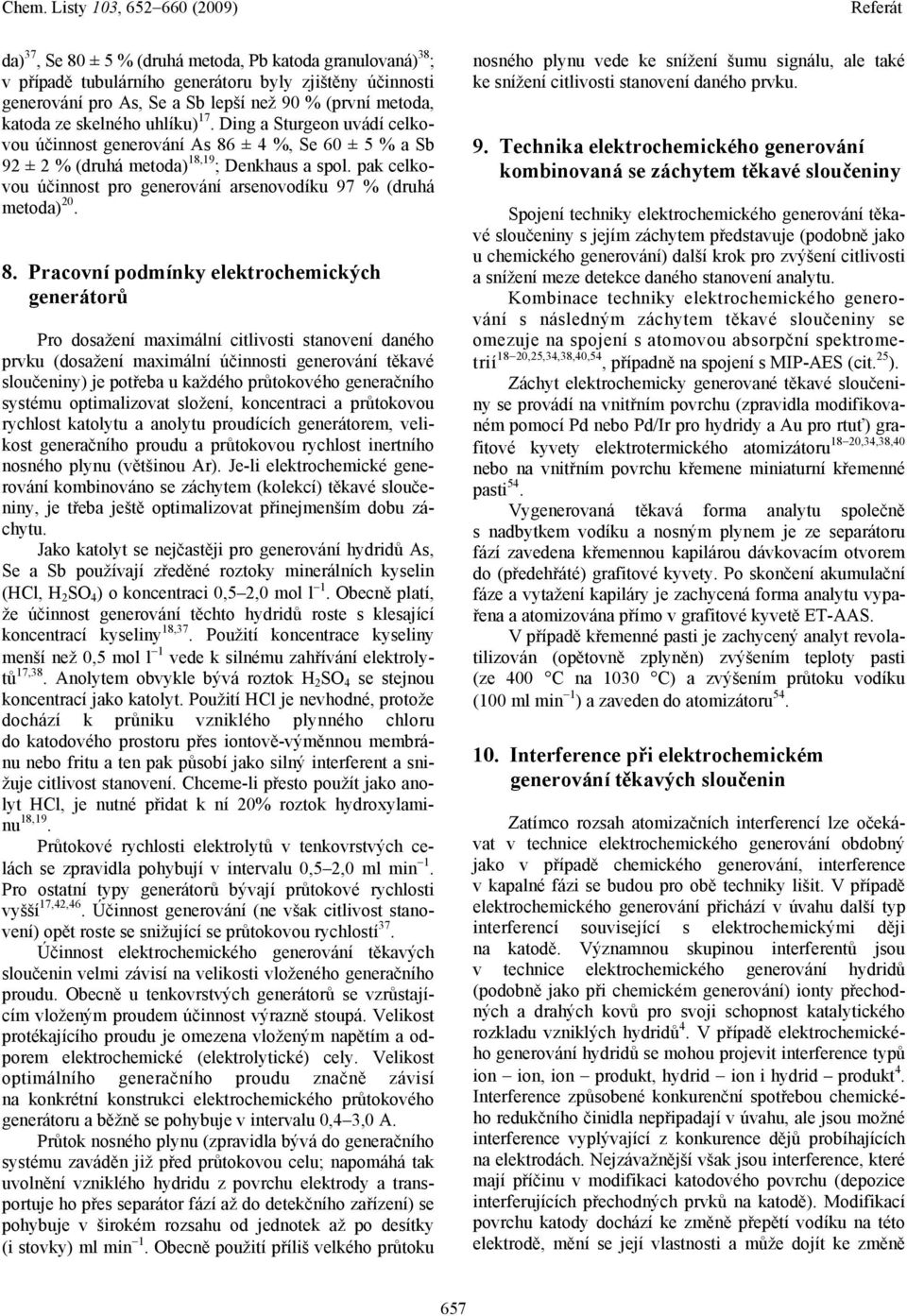 pak celkovou účinnost pro generování arsenovodíku 97 % (druhá metoda) 20. 8.