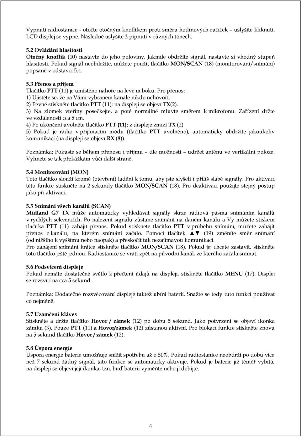 MIDLAND G7 XT dvojbarevná a dvojpásmová PMR/LPD radiostanice - PDF Free  Download