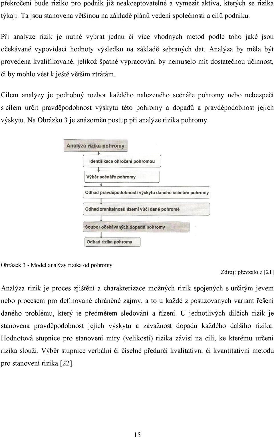 Analýza by měla být provedena kvalifikovaně, jelikoţ špatné vypracování by nemuselo mít dostatečnou účinnost, či by mohlo vést k ještě větším ztrátám.