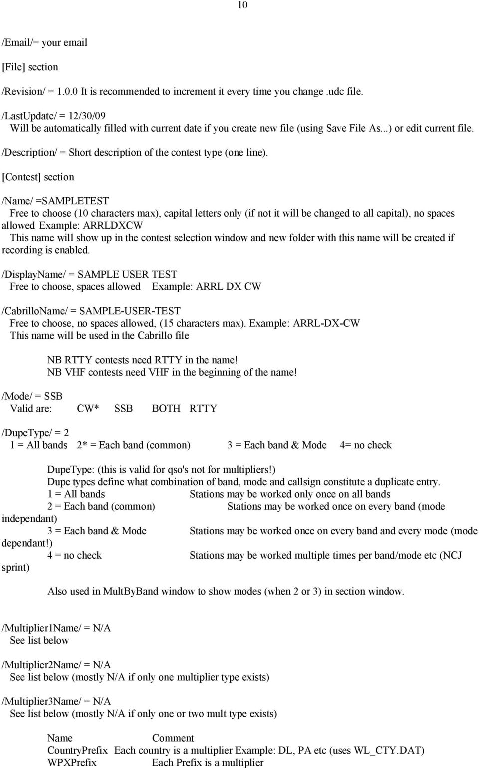 /Description/ = Short description of the contest type (one line).